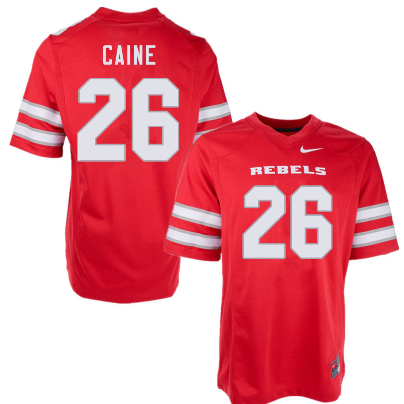 Men #26 Tre Caine UNLV Rebels College Football Jerseys Sale-Red